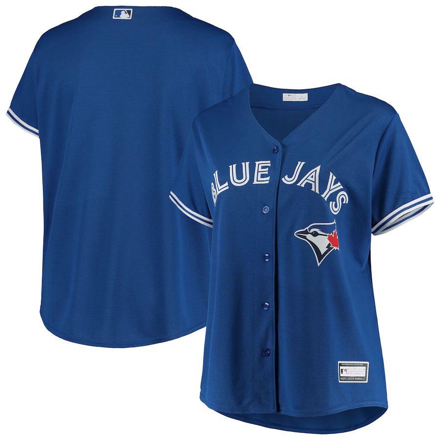 Cheap Womens Toronto Blue Jays Royal Plus Size Alternate Replica Team MLB Jerseys